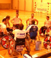 Descanso del partido Mapei Ortoiberica