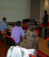 Un mometo de la reuni�n de empresa enero 2010
