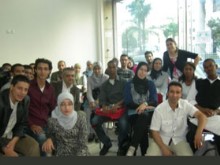 asistentes a la presentaci�n en Casablanca