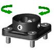 Adaptador hembra de cuatro agujeros con rotaci�n