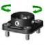 Adaptador hembra de cuatro agujeros con rotaci�n