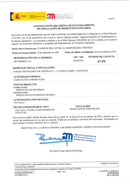 LICENCIA SANITARIA P.S.67