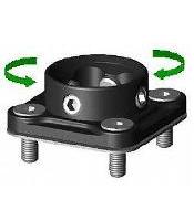 Adaptador hembra de cuatro agujeros con rotacin